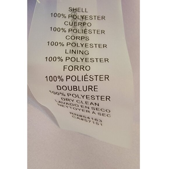 Vince Camuto Asymmetrical Formal Gown, Lilac, Womens Size 12 - Picture 7 of 7